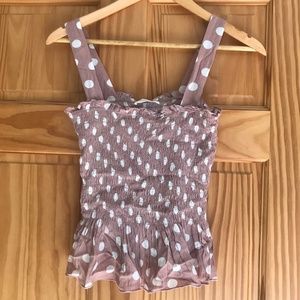 Polka Dot Smocked Skirted Top - StitchFix